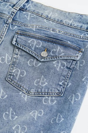 Расклешенные низкие джинсы , синий H&M