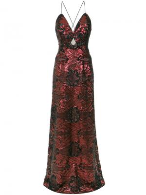 Sequin embroidered gown Tufi Duek