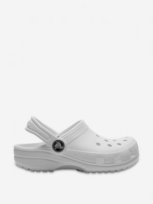 Сабо детские Classic Clog K, Белый Crocs. Цвет: белый