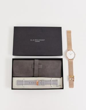 Подарочный набор с часами Elie Beaumont. Цвет: мульти