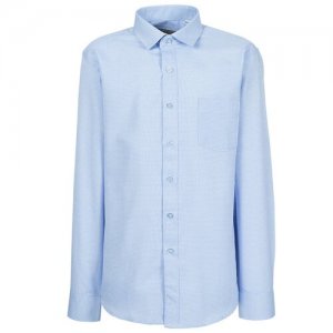 Школьная рубашка , размер 164-170, голубой Tsarevich. Цвет: голубой
