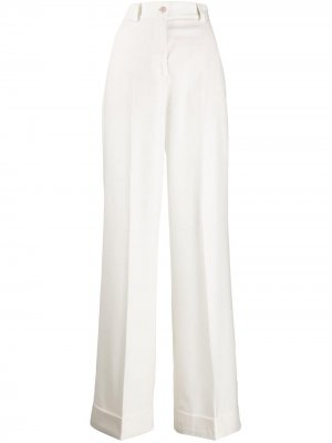 Расклешенные брюки строгого кроя Pt01. Цвет: белый