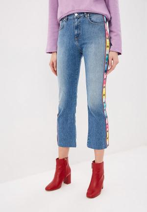 Джинсы P Jean STRAIGHT HIGH WAIST. Цвет: синий