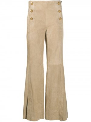 Расклешенные брюки на пуговицах Dorothee Schumacher. Цвет: нейтральные цвета