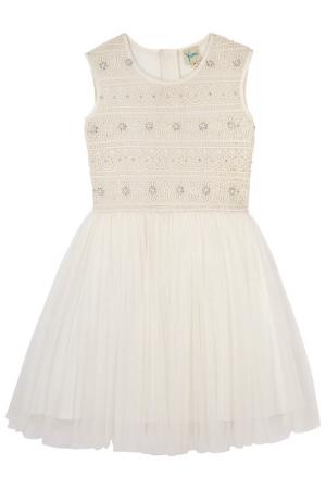 Платье Yumi girls. Цвет: белый