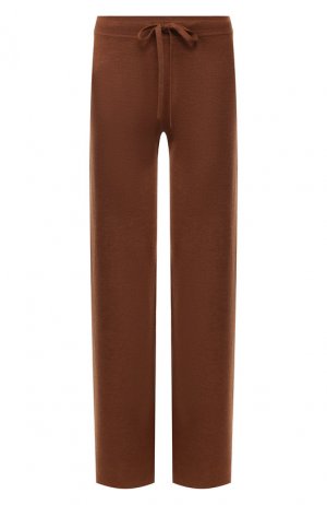 Шерстяные брюки Pringle Of Scotland. Цвет: коричневый
