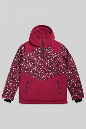 Зимняя куртка для фристайла, водонепроницаемая лыжная из переработанного флиса , розовый Animal