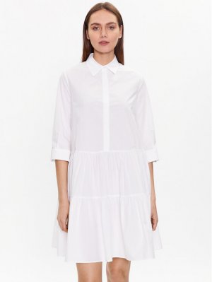 Платье-рубашка стандартного кроя , белый Fabiana Filippi
