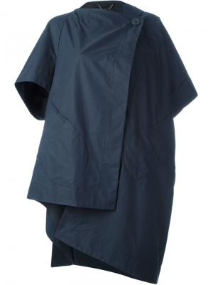 Пальто асимметричного кроя Vivienne Westwood Anglomania. Цвет: синий