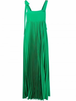 Длинное платье со складками P.A.R.O.S.H.. Цвет: зеленый