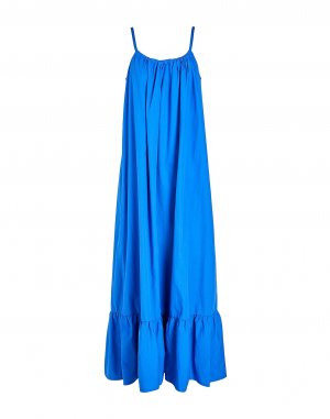 Хлопковое макси-платье 8 by YOOX, ярко-синий Yoox