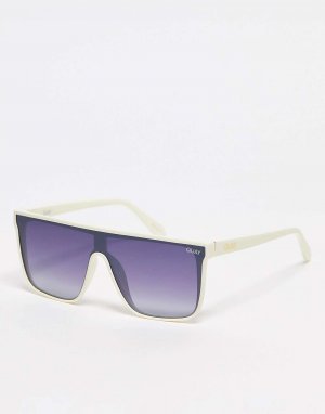Солнцезащитные очки Quay Nightfall с поляризованными линзами белого цвета Australia
