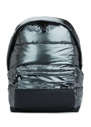 Мужской рюкзак-пуф с серым логотипом Mueslii
