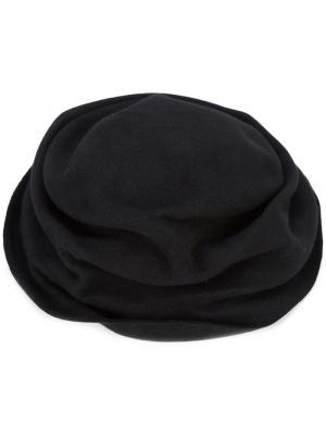 Шляпа со складками Horisaki Design & Handel. Цвет: чёрный
