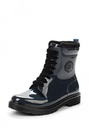 Резиновые ботинки Trussardi Jeans. Цвет: синий