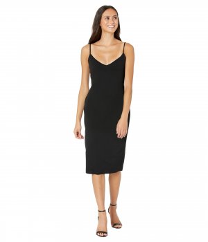 Платье , Scuba Crepe Tie Back Midi Dress Bebe