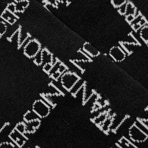 Длинный носок в сетку с логотипом JW Anderson