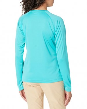 Рубашка Fork Stream Long Sleeve Shirt, цвет Bright Aqua/Nocturnal Graphic Columbia