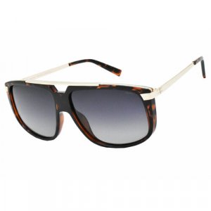 Солнцезащитные очки IB22404, коричневый, черный Invu. Цвет: синий/коричневый/черный/золотистый