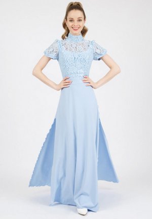 Платье Marichuell RAMSY. Цвет: голубой