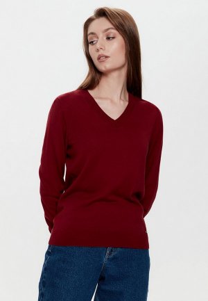 Пуловер Conte elegant. Цвет: бордовый