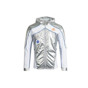 Space Jacket Running Hooded Outerwear Women Dark-Silver-Metallic GN4269 Adidas