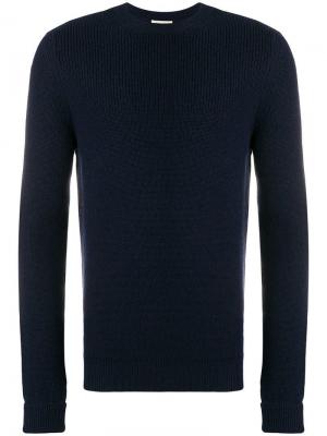 Приталенный свитер ребристо вязки Al Duca D’Aosta 1902. Цвет: синий