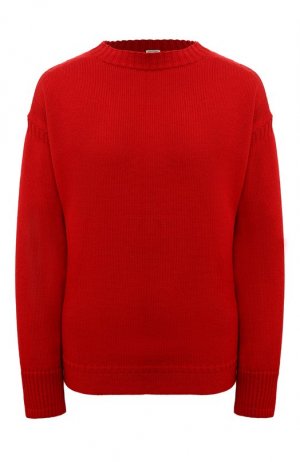 Шерстяной пуловер TOTEME. Цвет: красный