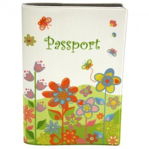 Обложка для паспорта , белый, зеленый DPSkanc. Цвет: белый/зеленый