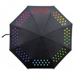 Зонт меняющий цвет Suck UK. Цвет: черный