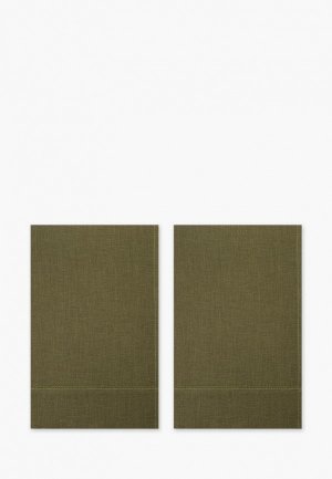 Набор полотенец кухонных Bellehome Olive Green lin/cotton, 40х70. Цвет: хаки