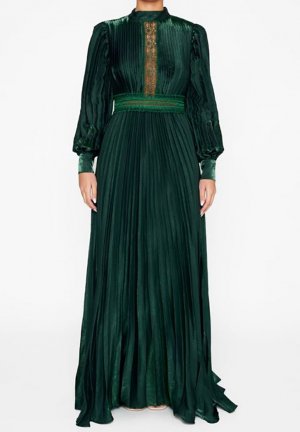 Длинное платье Emerald Pleated Long Sleeve , цвет green True Decadence