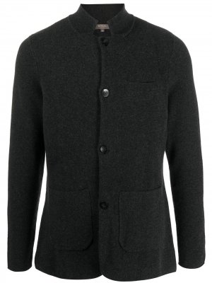 Кашемировая куртка-рубашка N.Peal. Цвет: серый