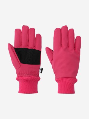 Перчатки для девочек , Розовый, размер 14 Termit. Цвет: розовый