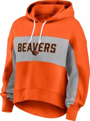 Оранжевый пуловер с капюшоном NCAA для женщин Oregon State Beavers Fanatics