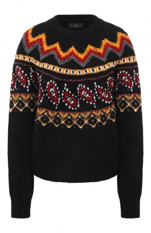 Шерстяной свитер Alanui. Цвет: чёрный
