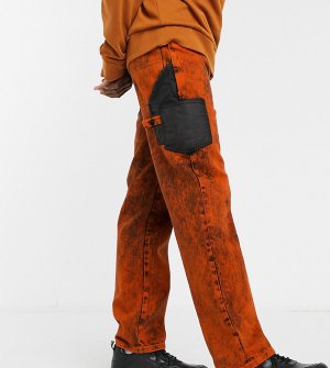 Оранжевые прямые джинсы -Красный Collusion
