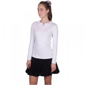 Школьная блуза , размер 122-128, белый Снег. Цвет: белый