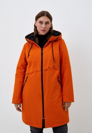 Куртка утепленная Wiko Анхела. Цвет: оранжевый
