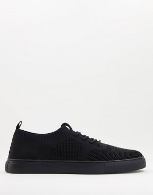 Черные сетчатые кроссовки -Черный цвет ASOS DESIGN