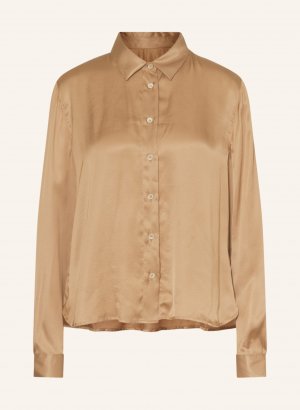 Блуза рубашка NICOL aus Satin, светло-коричневый ROBERT FRIEDMAN