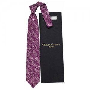 Стильный сиреневый галстук 837560 Christian Lacroix. Цвет: розовый