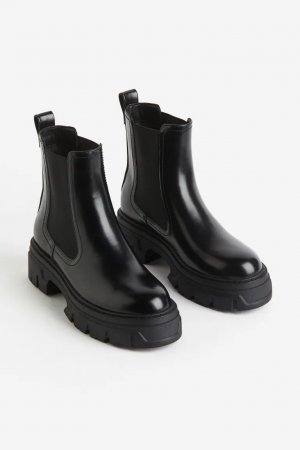 Ботинки челси на массивной подошве , черный H&M