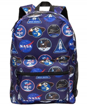 Мужской школьный или офисный рюкзак NASA, синий Nasa
