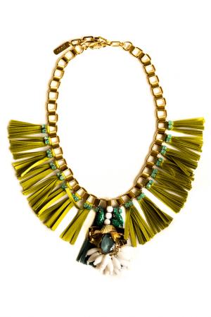 Ожерелье RADA. Цвет: зеленый
