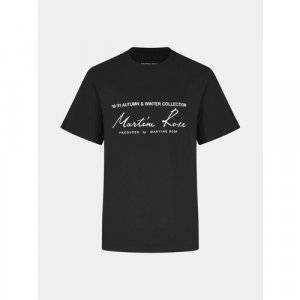 Футболка Classic T-Shirt, размер M, черный Martine Rose. Цвет: черный