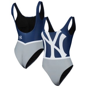 Женский цельный купальный костюм темно-синего цвета FOCO New York Yankees Team Unbranded