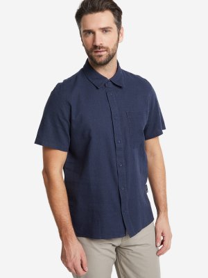 Рубашка с коротким рукавом мужская, Синий, размер 56-58 Outventure. Цвет: синий