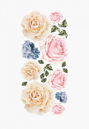 Наклейка декоративная Galerys Розы. Цвет: бежевый