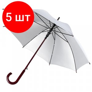 Зонт-трость , серебряный Проект 111. Цвет: серебристый